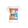 T-Shirt Regular Con Stampa Multicolor Fracomina