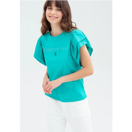 T-Shirt Regular In Jersey Con Stampa Fracomina