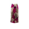 Rinascimento Printed Satin Pleated Skirt