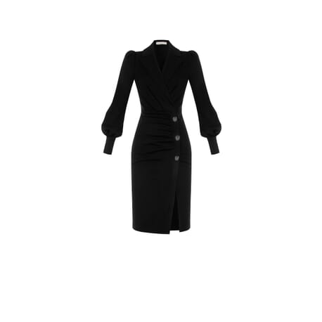 Sheath Dress With Exposed Buttons Rinascimento