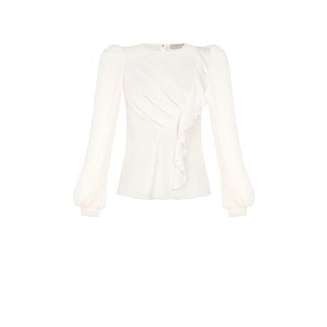 Georgette Blouse With Ruffles Rinascimento