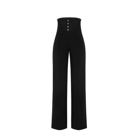 High Waisted Trousers In Scuba Crèpe Rinascimento