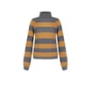 Rinascimento High Neck Striped Sweater