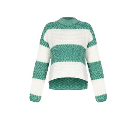 Maxi Sweater With Stripes Rinascimento