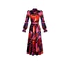 Rinascimento Printed Satin Dress