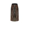 Velvet Midi Skirt With Micro Pleats Rinascimento