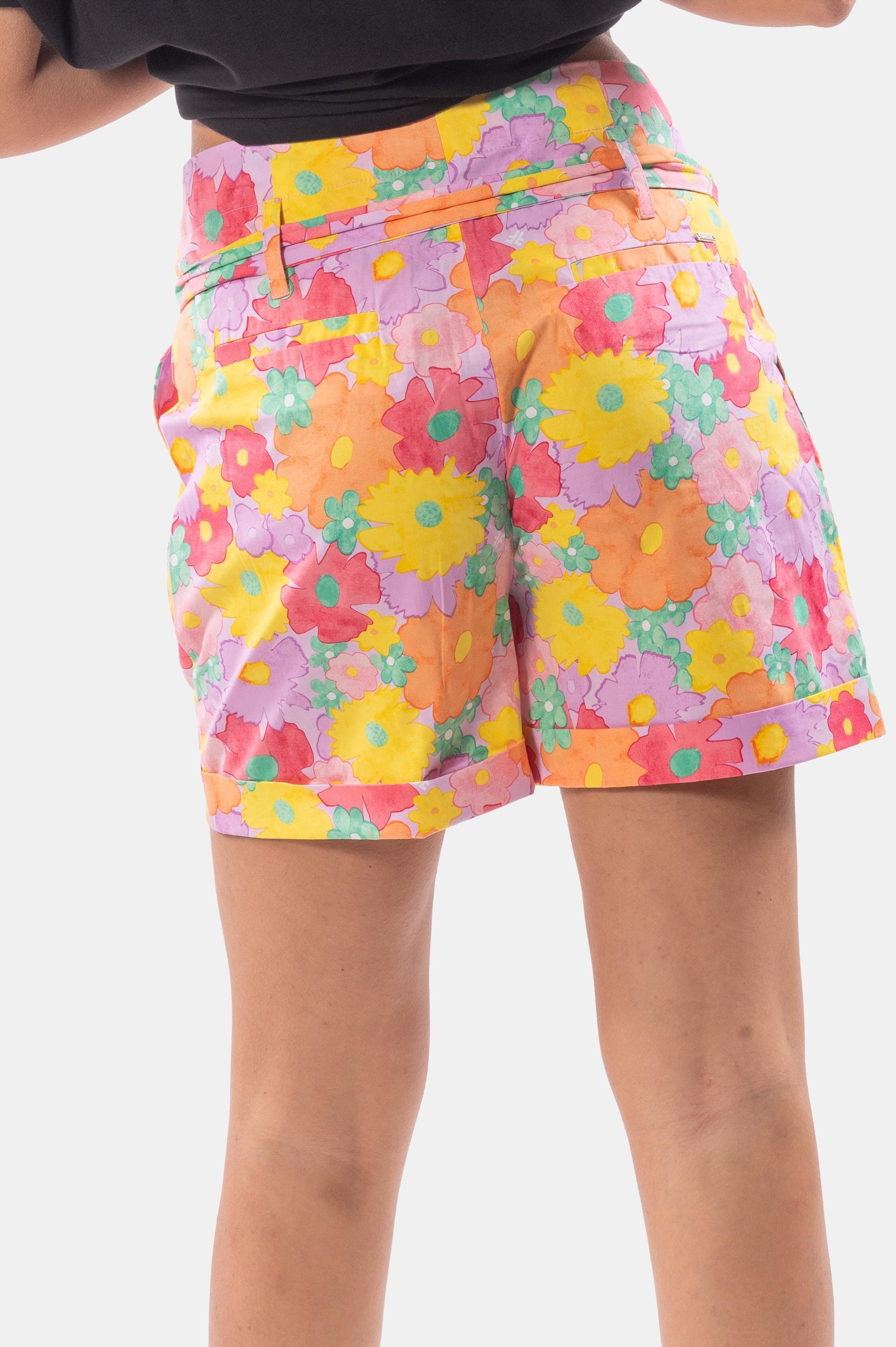 Pantaloncino Regular In Fantasia Floreale Fracomina