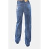 Jeans Regular Effetto Push Up In Denim Con Lavaggio Medio Fracomina
