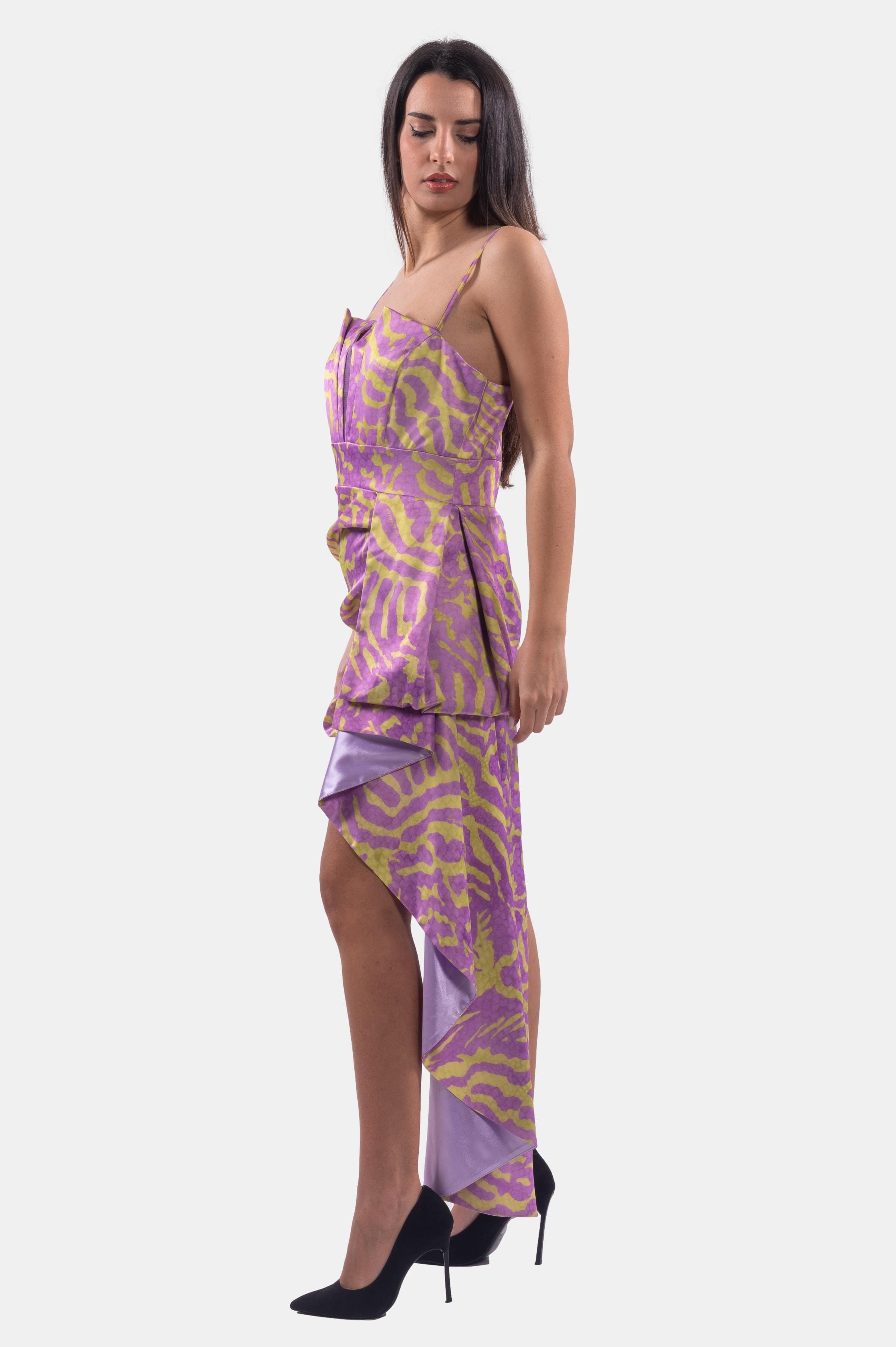 Abito Slim In Fantasia Animalier Fracomina