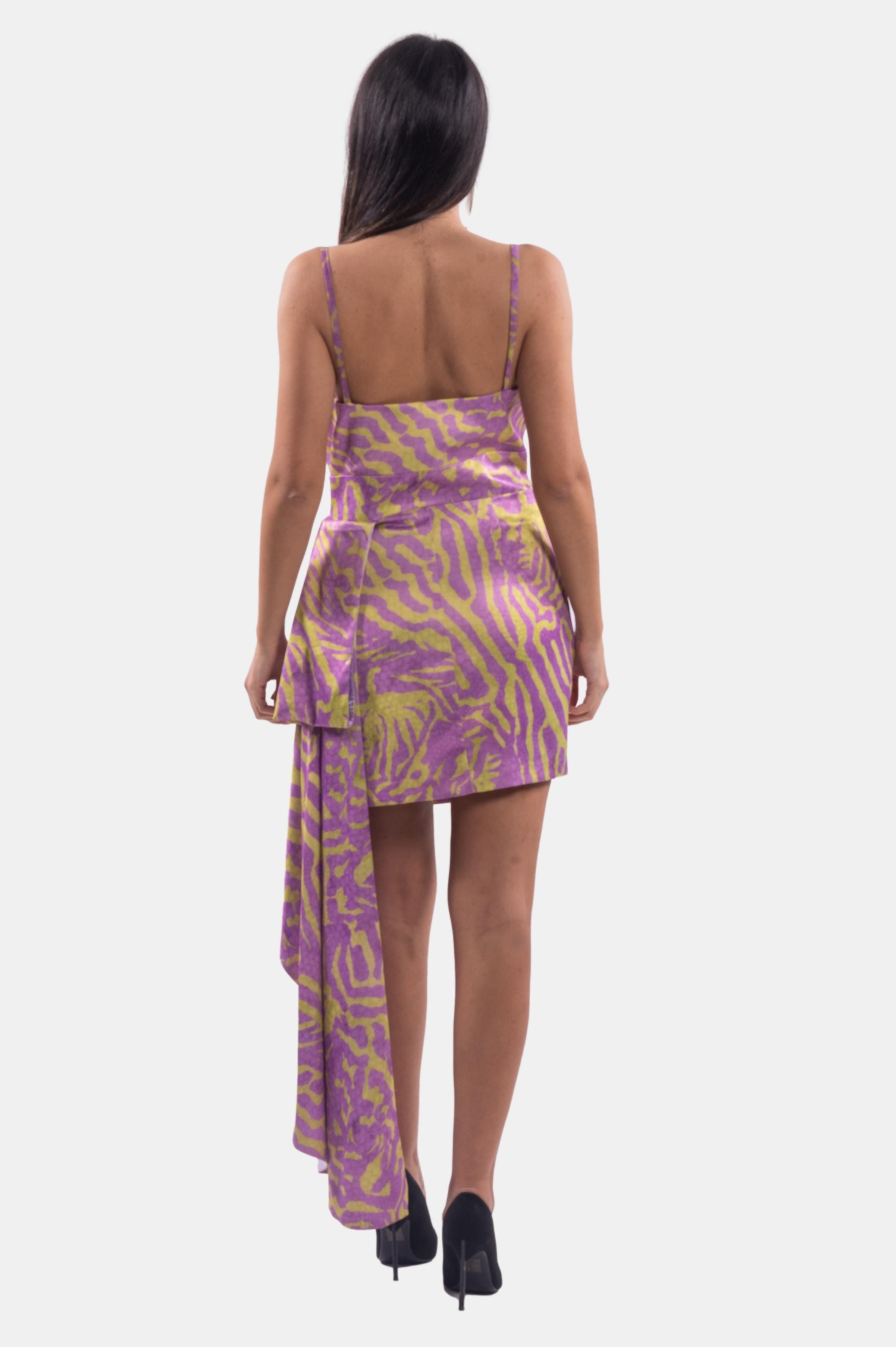 Abito Slim In Fantasia Animalier Fracomina