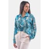 Georgette Shirt With Floral Pattern Lokita