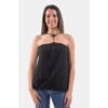 Fracomina Top With Jeweled Suspenders
