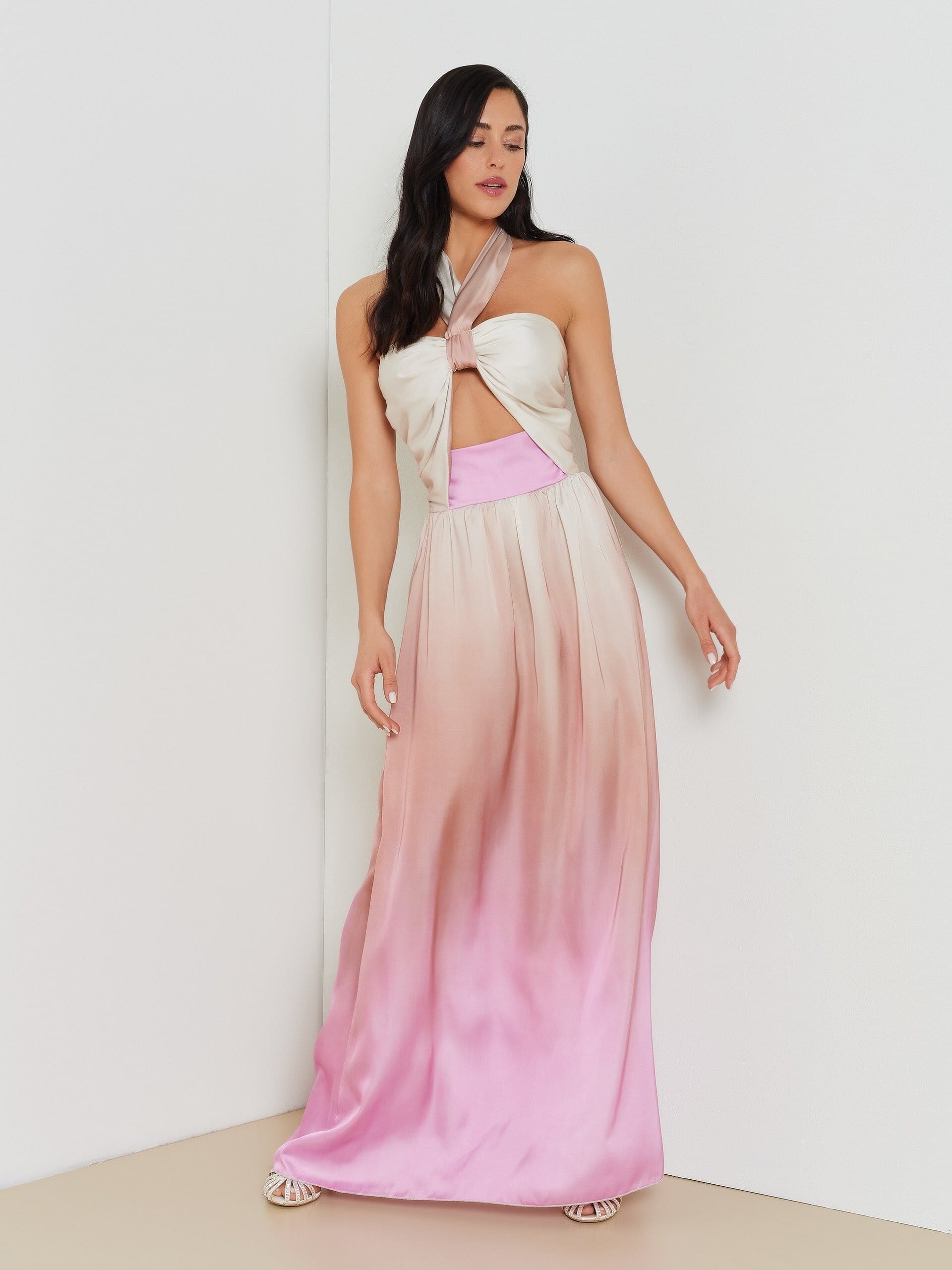 Abito In Raso Sfumato Rinascimento