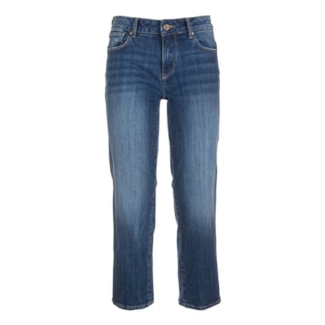 Jeans Cropped In Denim Con Lavaggio Medio Fracomina