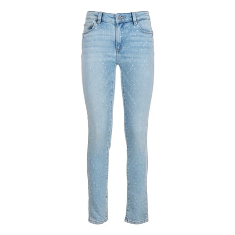 Cropped Jeans In Denim With Clear Wash Fracomina