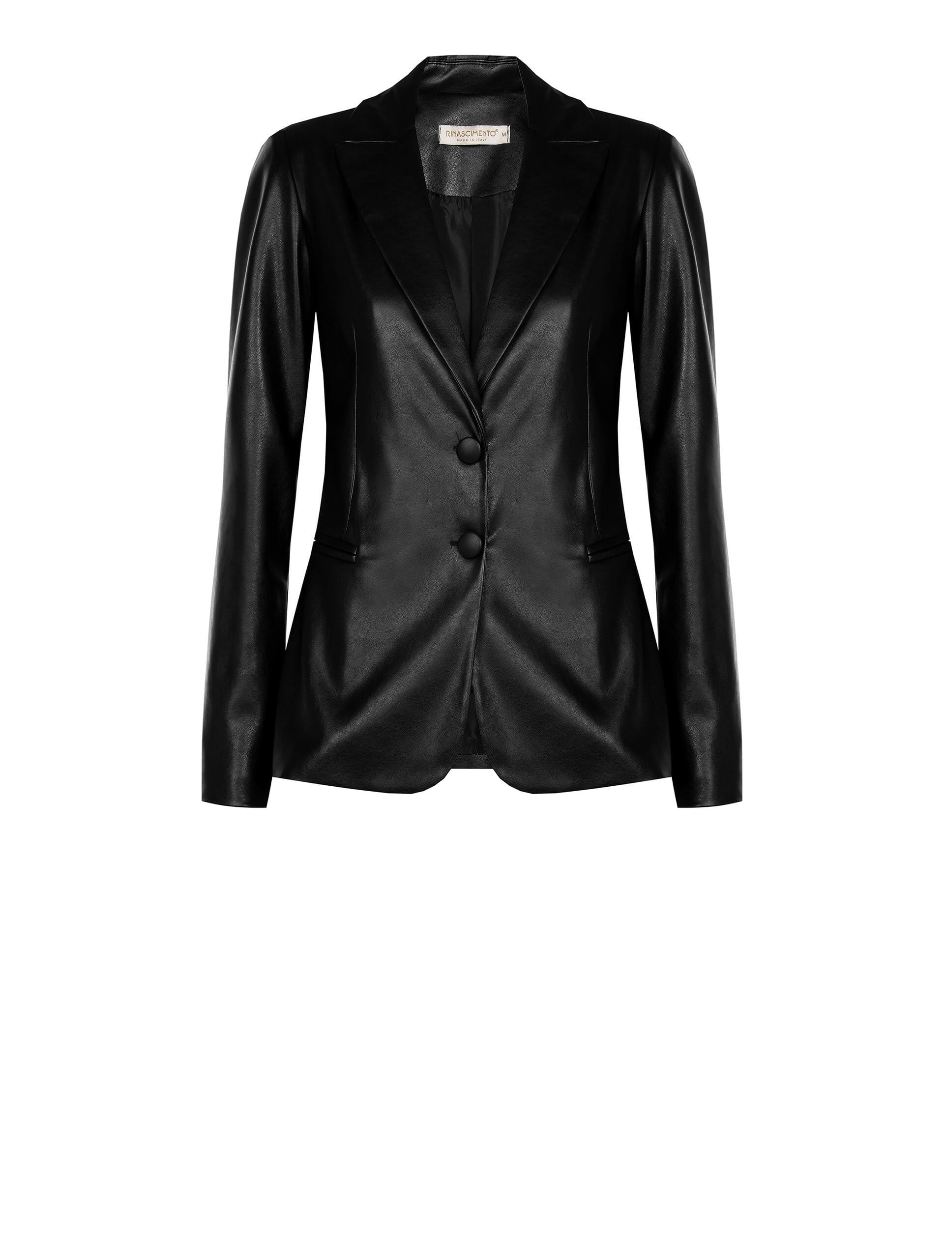 Rinascimento Leatherette Jacket Vestiti Firmati Life Smiles