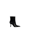 Leather Ankle Boot With Studded Toe Rinascimento