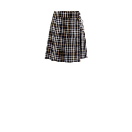 Short Pleated Check Skirt Rinascimento