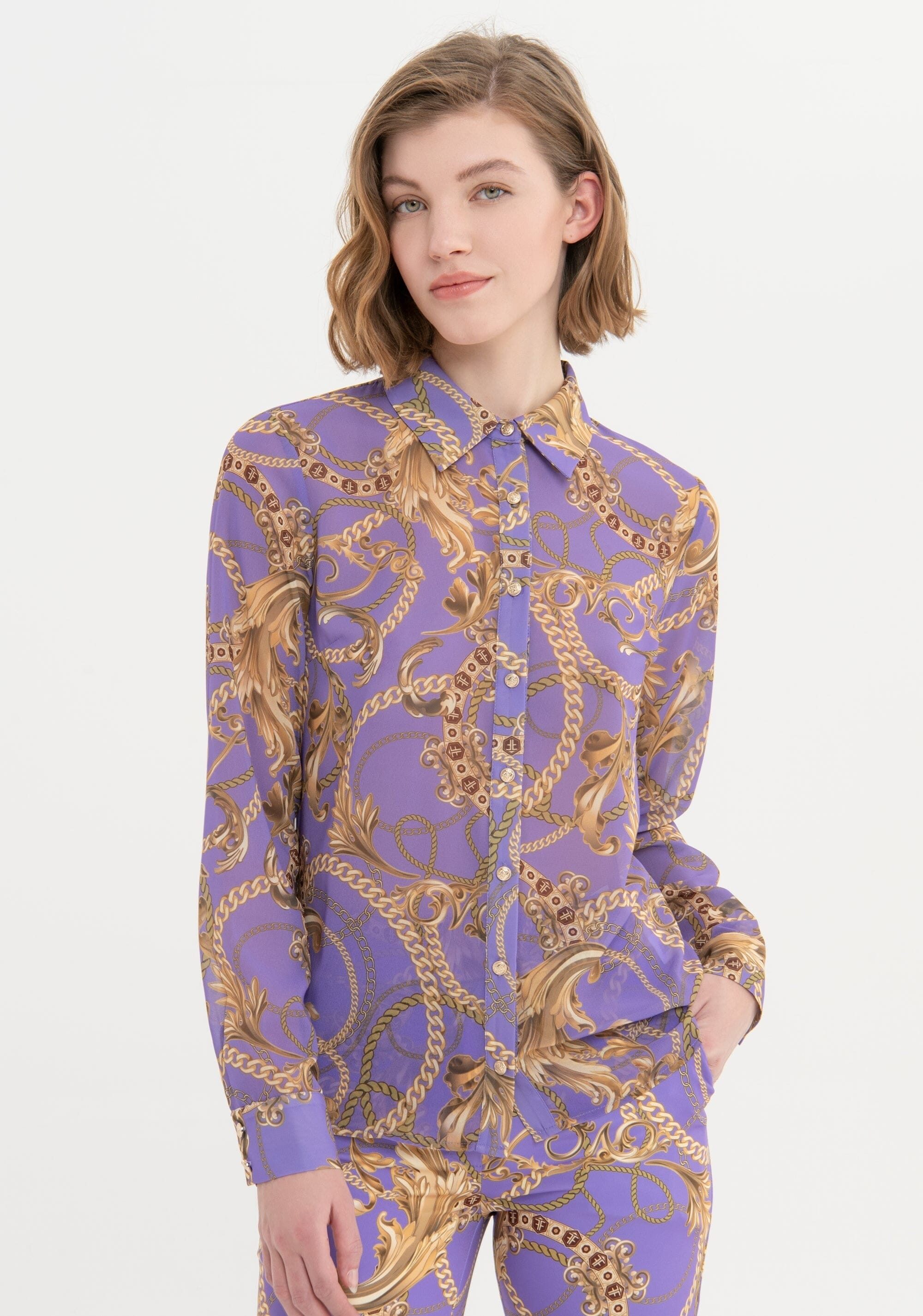 Fracomina Foulard motifs Chemise r guli re Vestiti Firmati Life