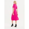 Slim Midi Knitted Dress With Luminous Fracomina Applications