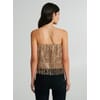 Bandeau Top With Sequins and Fringes Rinascimento