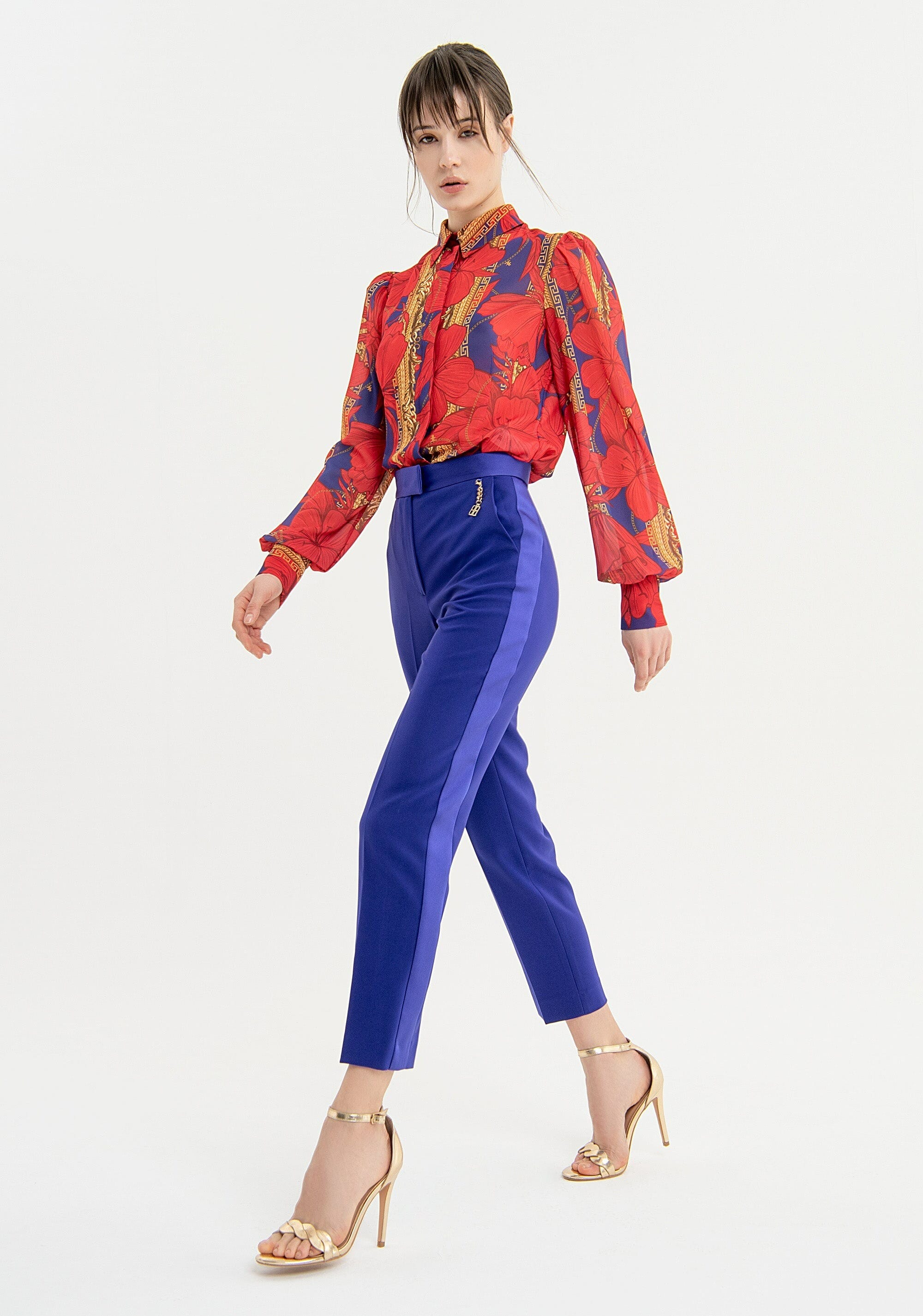 Pantalone Regular In Tessuto Tecnico Fracomina