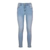 Jeans Skinny Effect Push Up Denim Jeans With Clear Wash With Bleach Fracomina