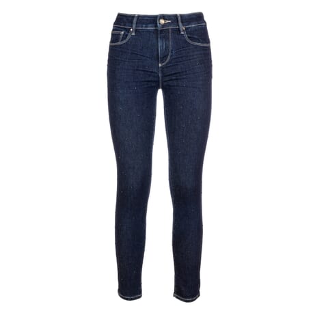 Skinny Jeans Effetto Push Up In Denim With Raw Wash Fracomina