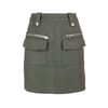 Fracomina Slim Mini Skirt With Large Pockets On Front