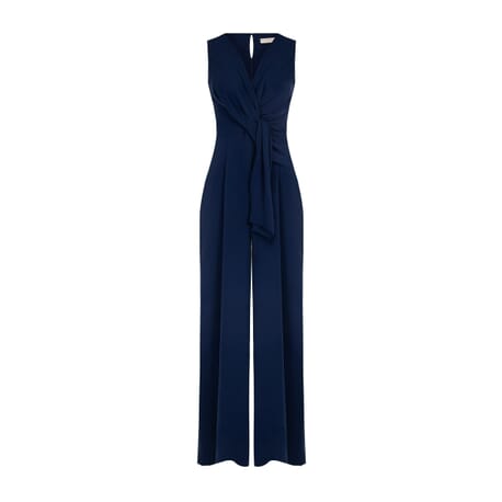 Georgette Jumpsuit With Knot Rinascimento