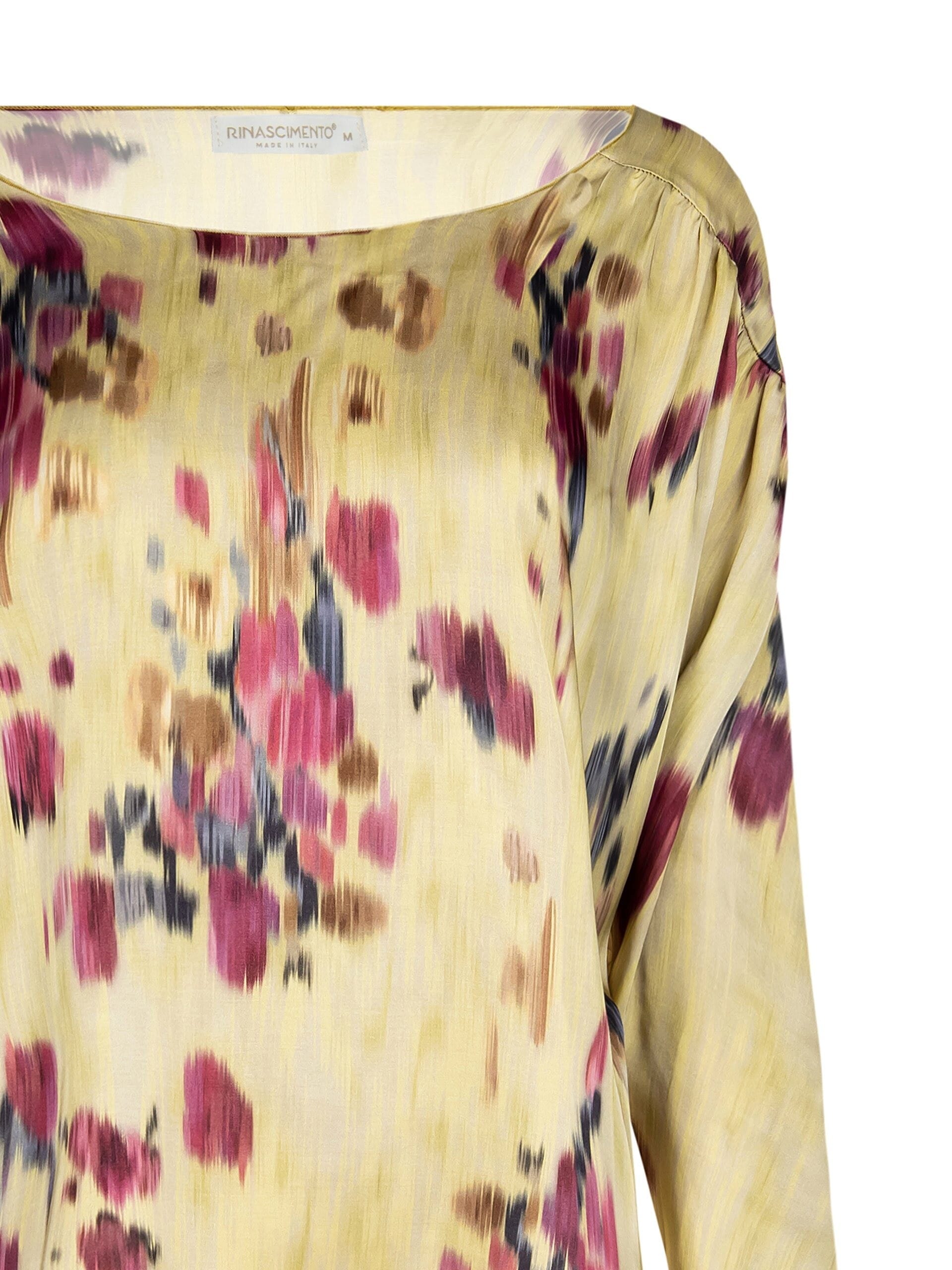 Blusa Asimmetrica In Raso Rinascimento