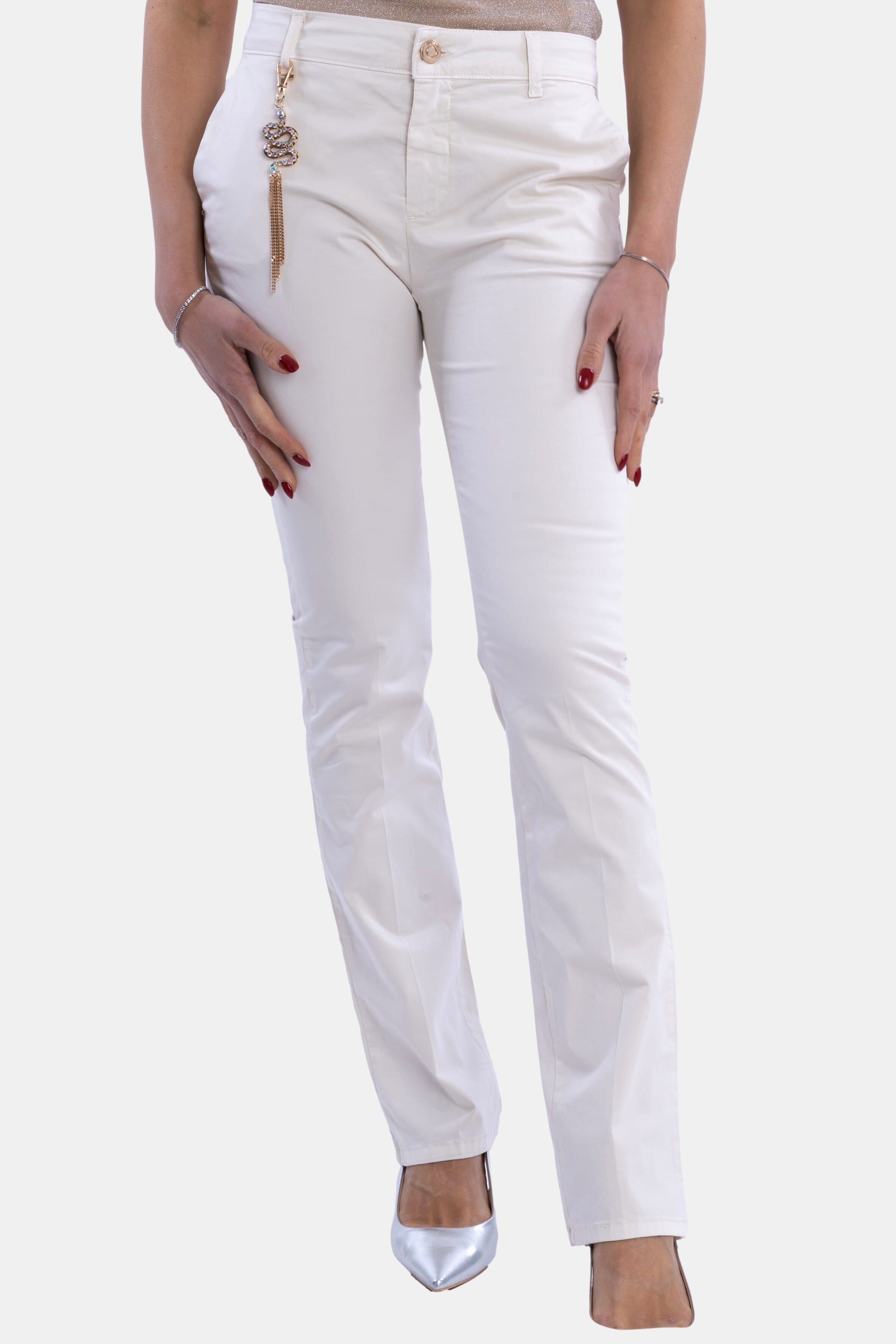 Pantaloni Bootcut Tinta Unita Fracomina