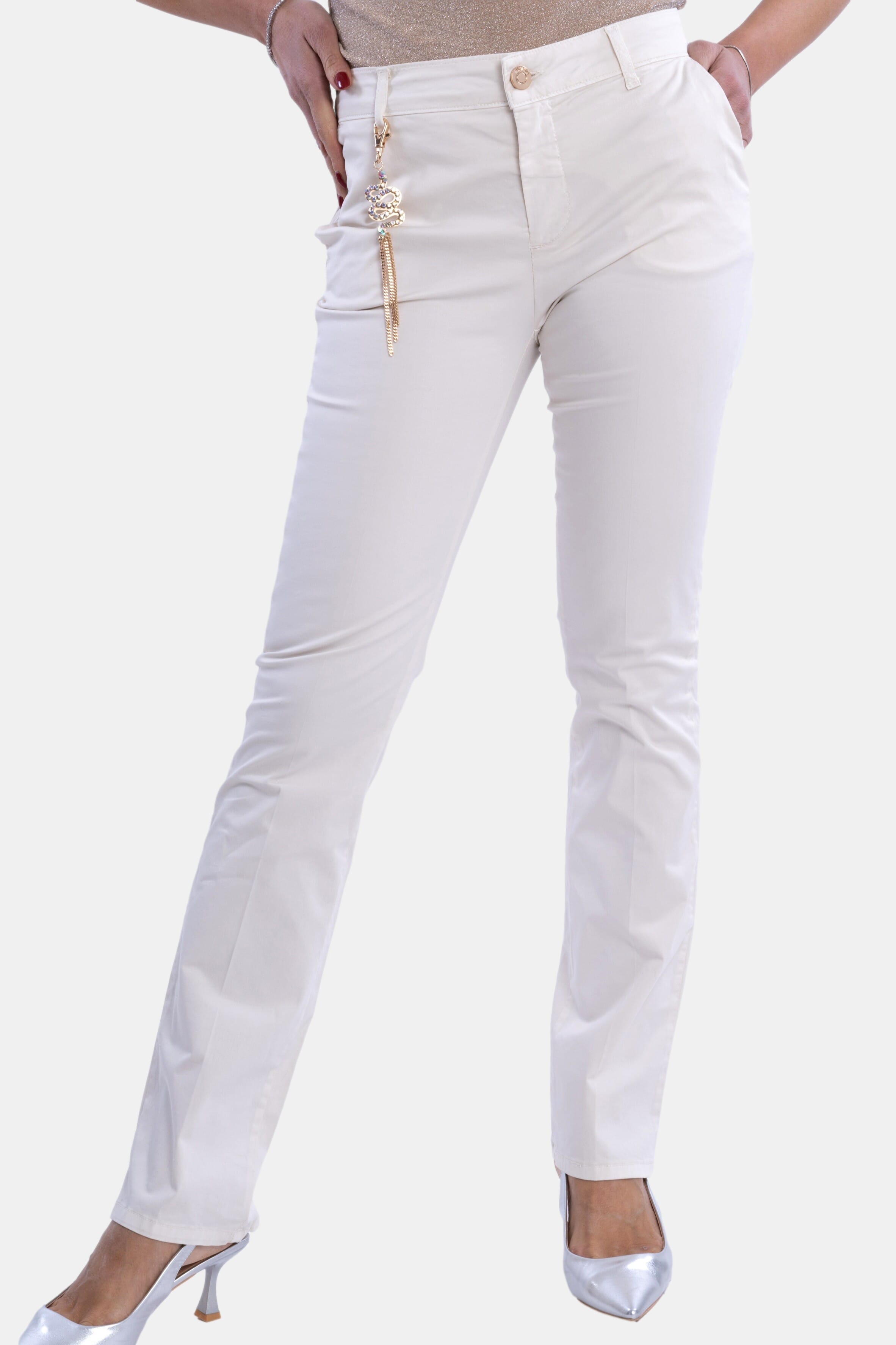 Pantaloni Bootcut Tinta Unita Fracomina