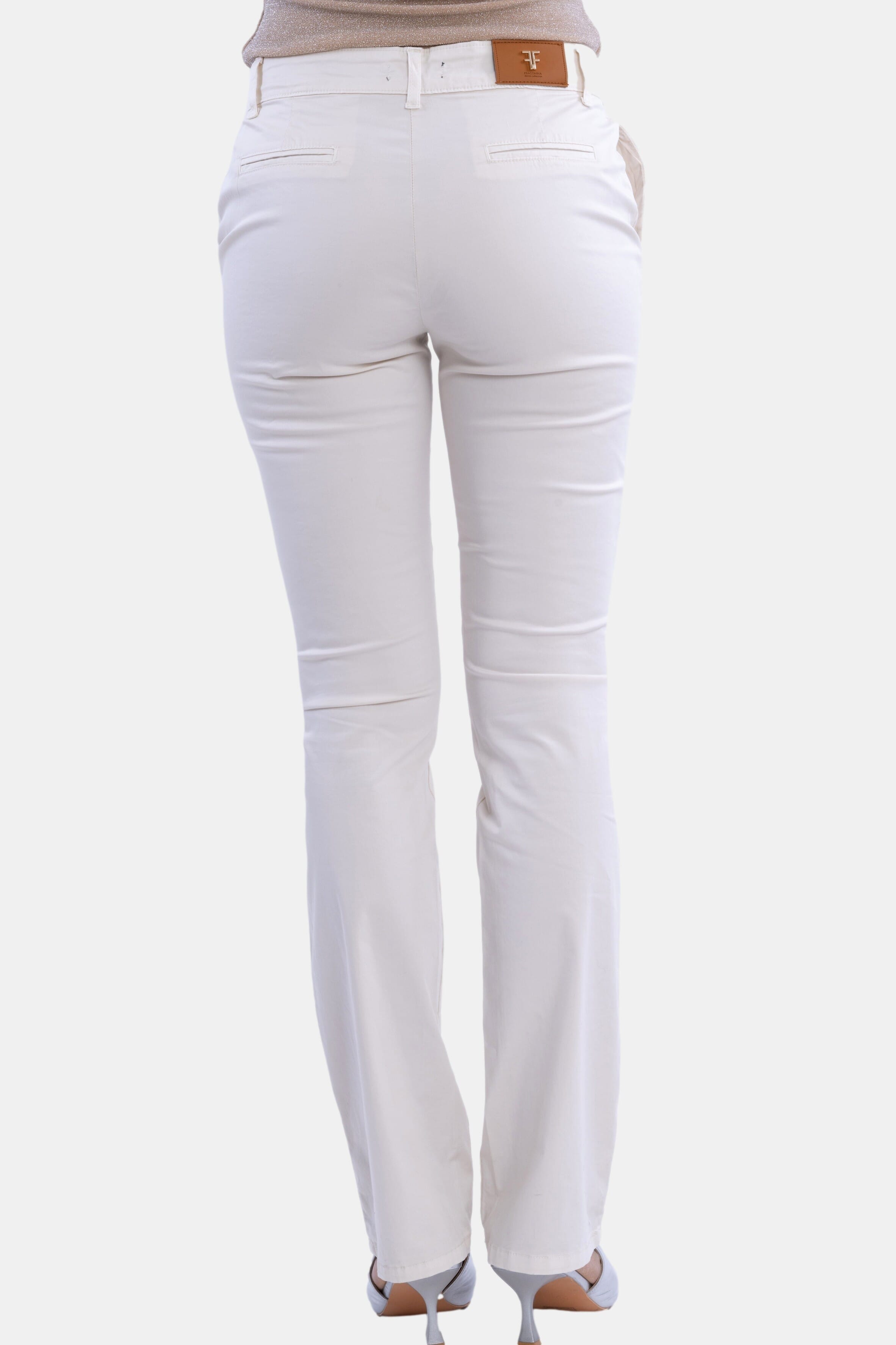 Pantaloni Bootcut Tinta Unita Fracomina