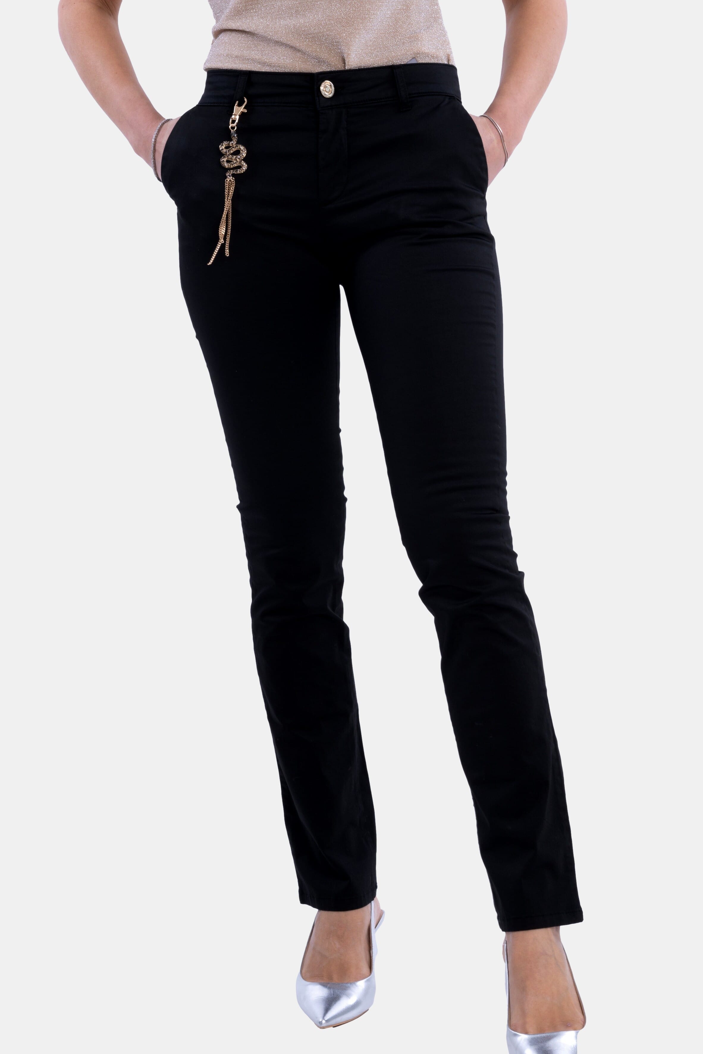 Pantaloni Bootcut Tinta Unita Fracomina