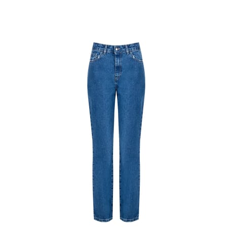 Wide Leg Jeans With Frayed Pockets Rinascimento