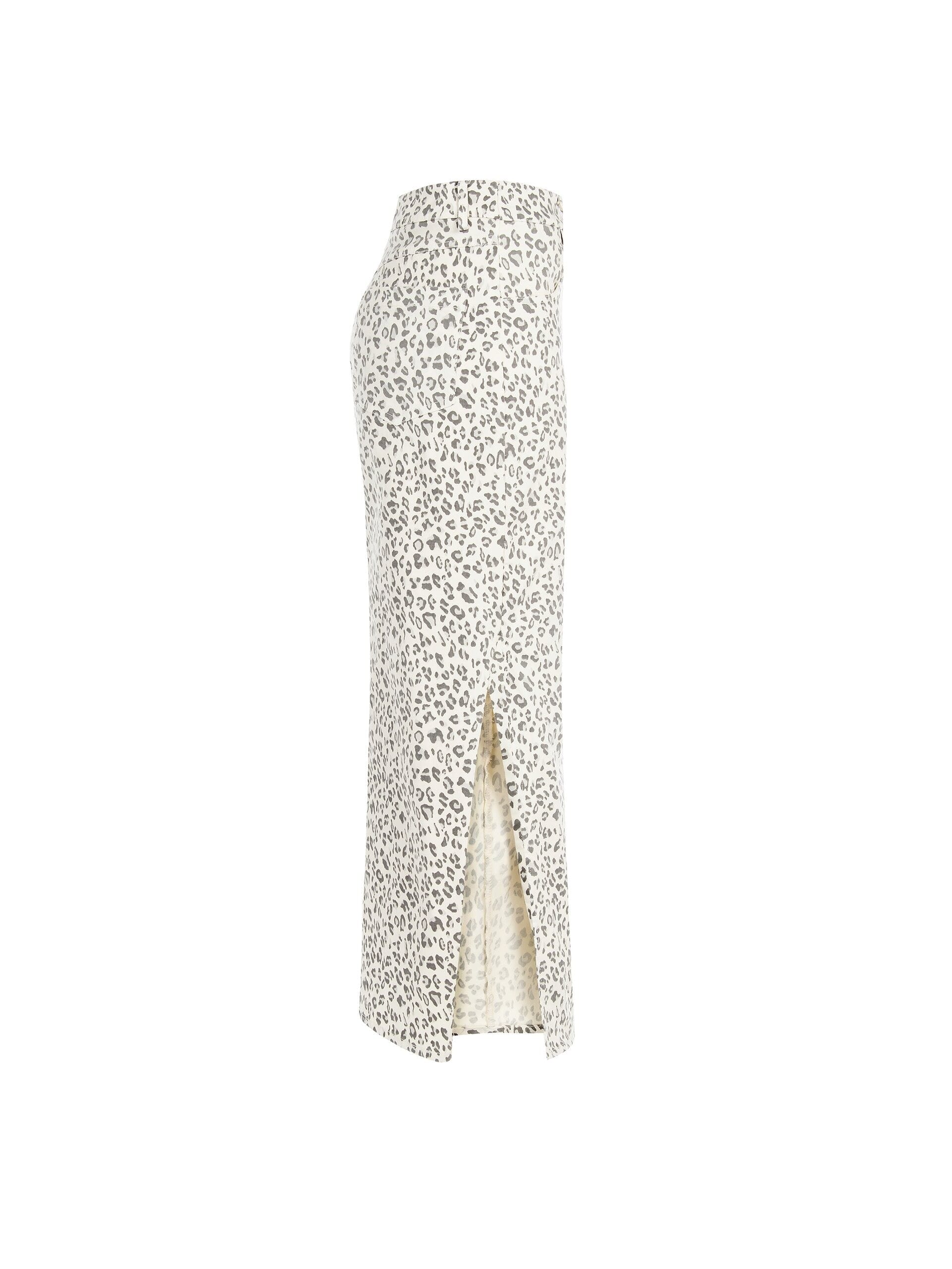 Longuette In Denim Con Fantasia Maculata Rinascimento