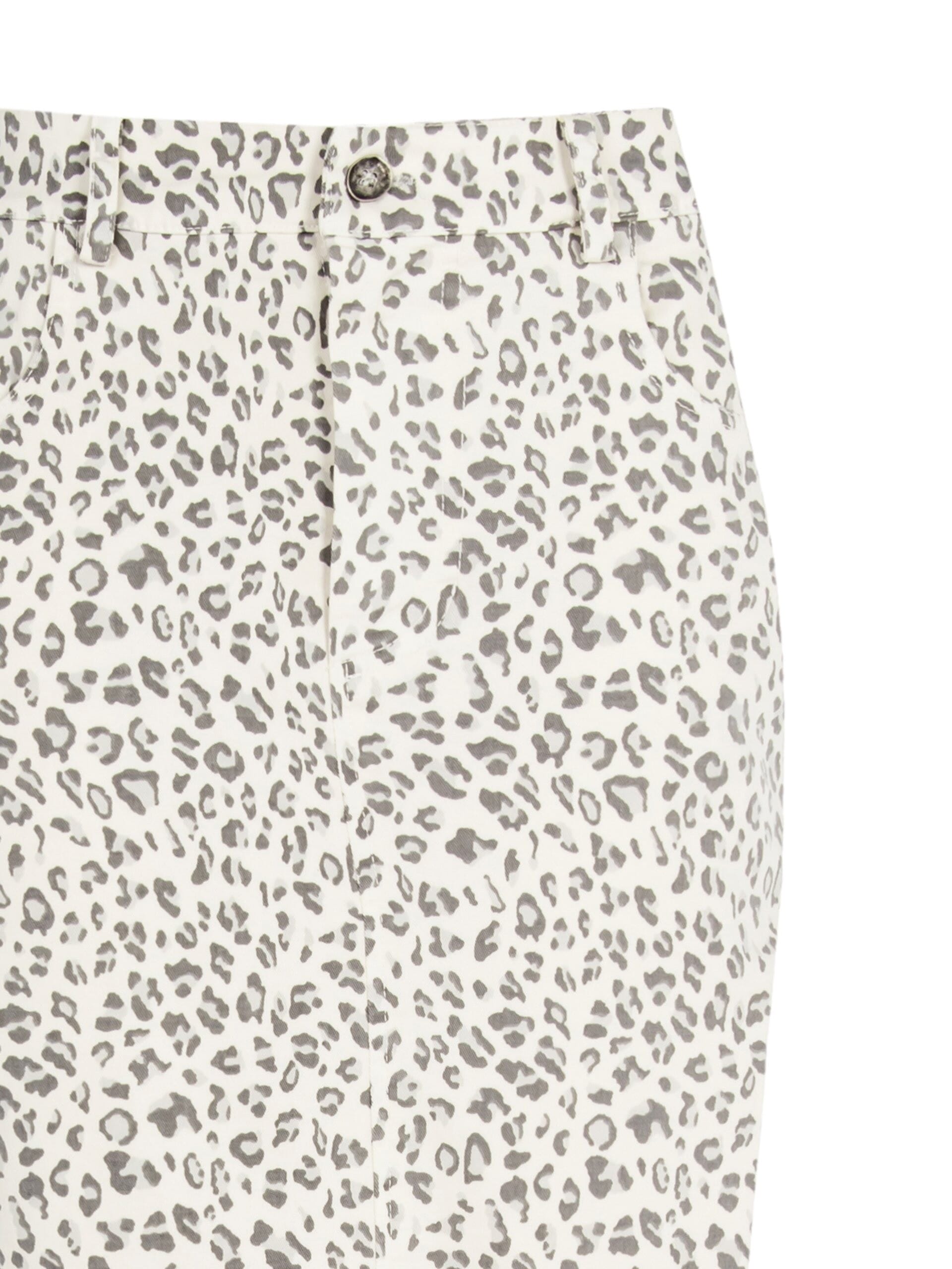 Longuette In Denim Con Fantasia Maculata Rinascimento