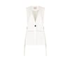 Long Cut Vest With Slits And Belts On Sides Rinascimento