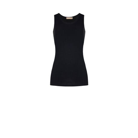 Ribbed Fitted Tank Top With Lurex Rinascimento