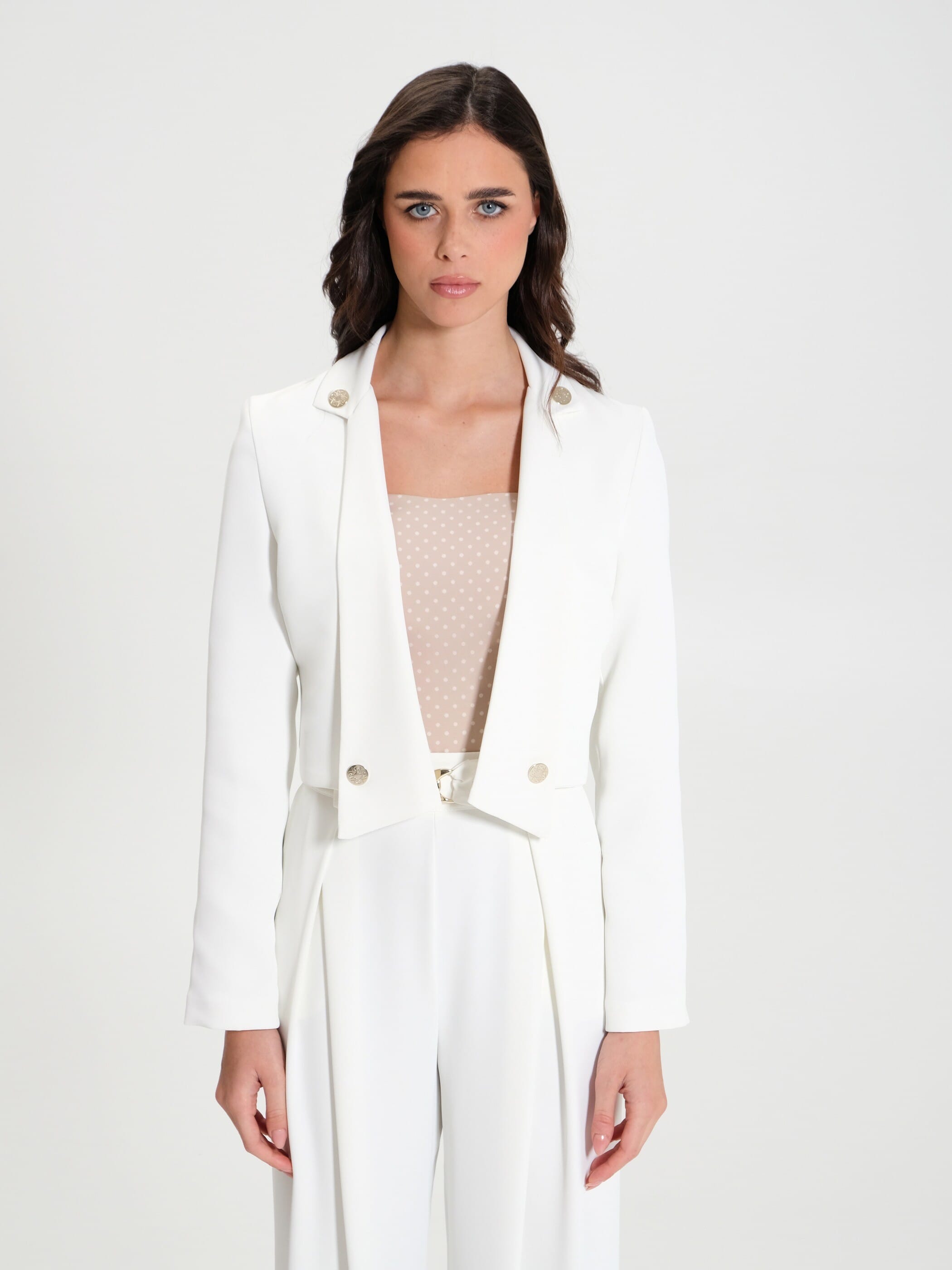 Giacca Corta Aperta Con Bottoni Rinascimento