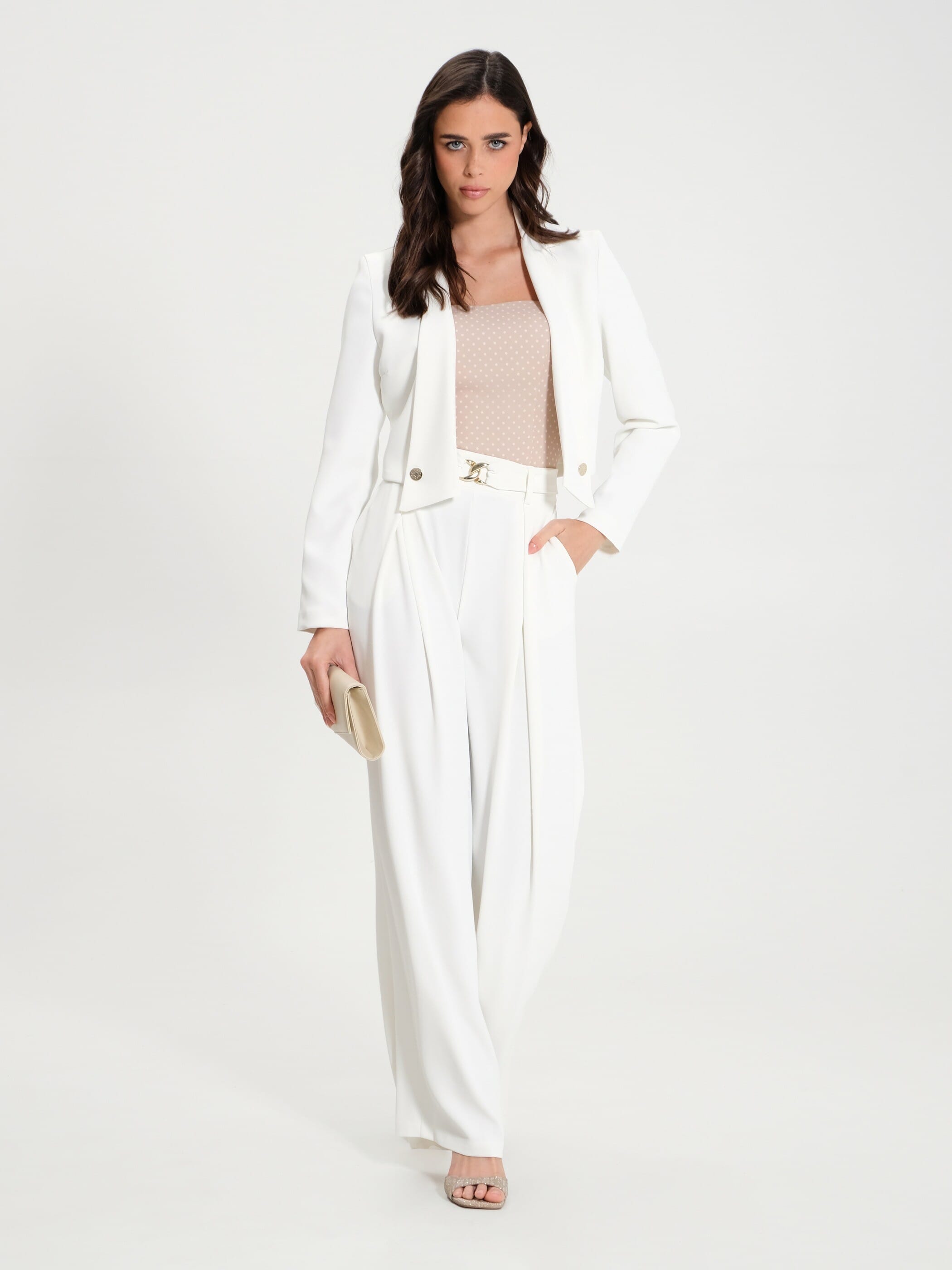 Giacca Corta Aperta Con Bottoni Rinascimento