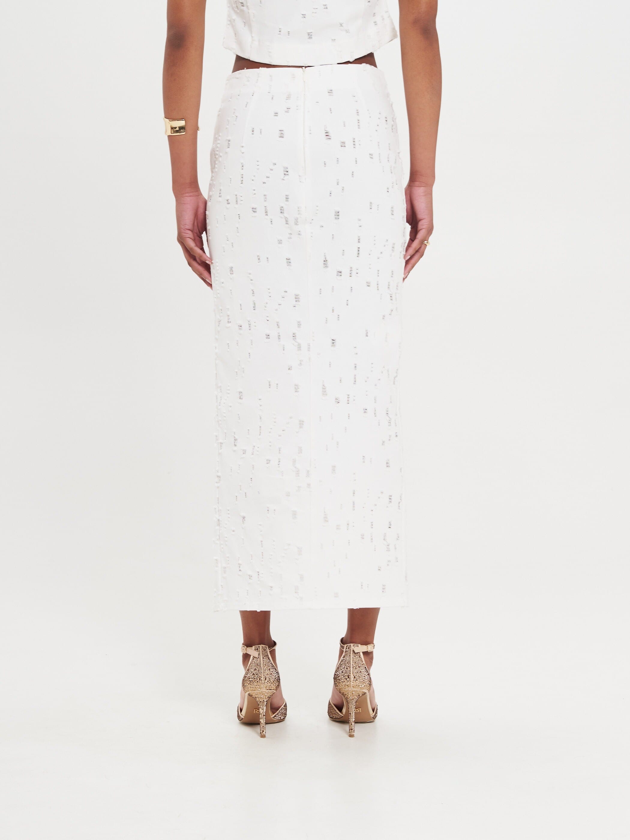 Maxi Gonna In Denim Rinascimento