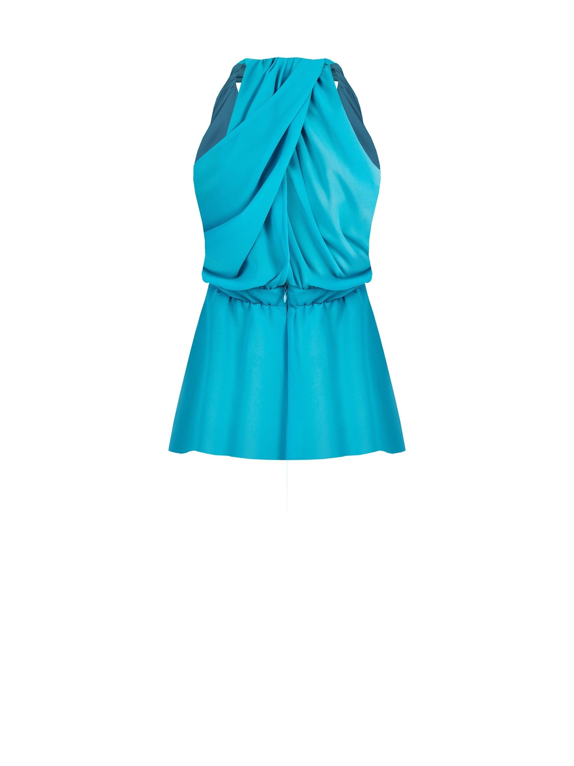 Top In Georgette Con Spilla A Fiore Rinascimento