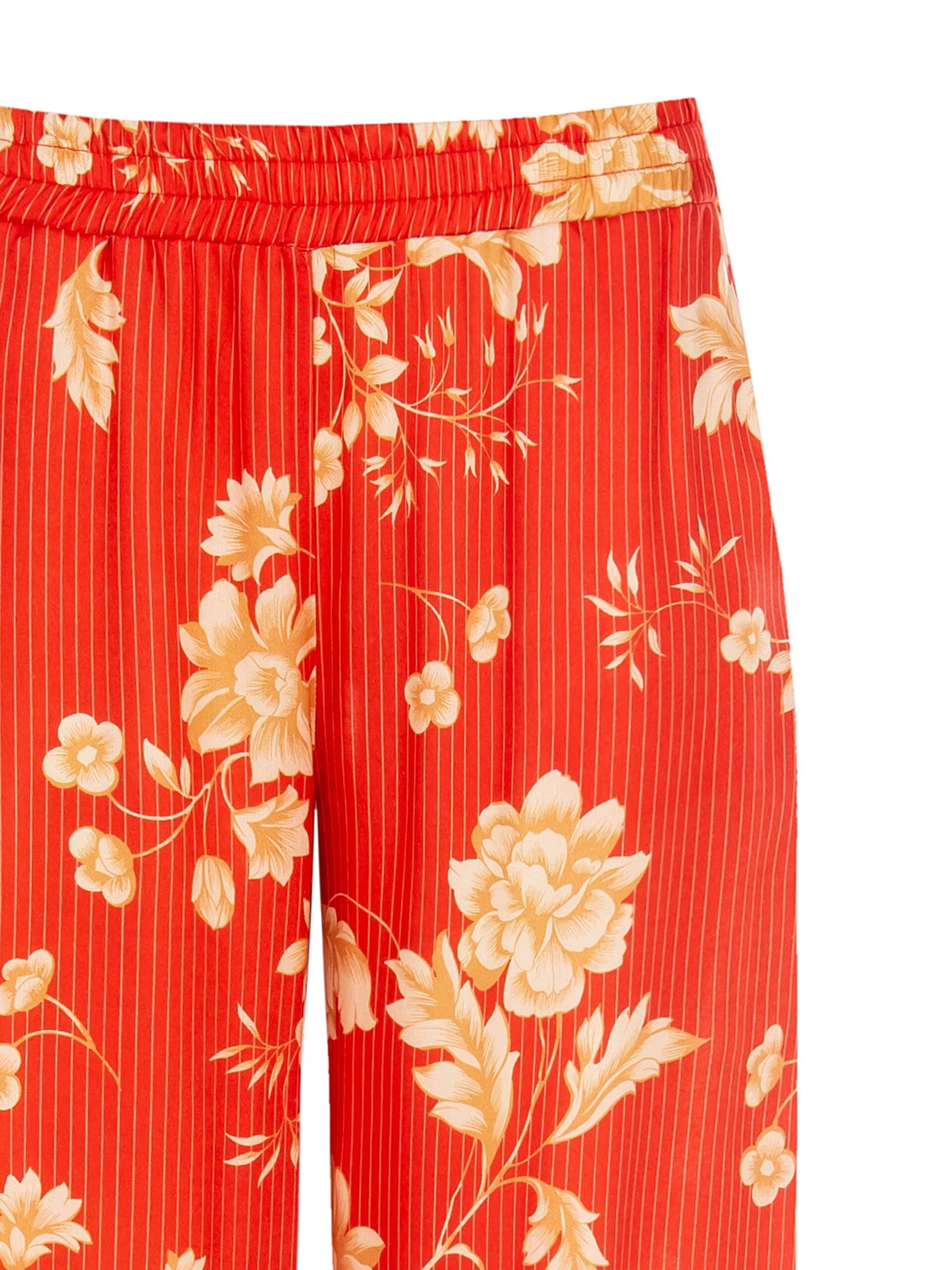 Pantalone Palazzo Fantasia Fiori Rinascimento