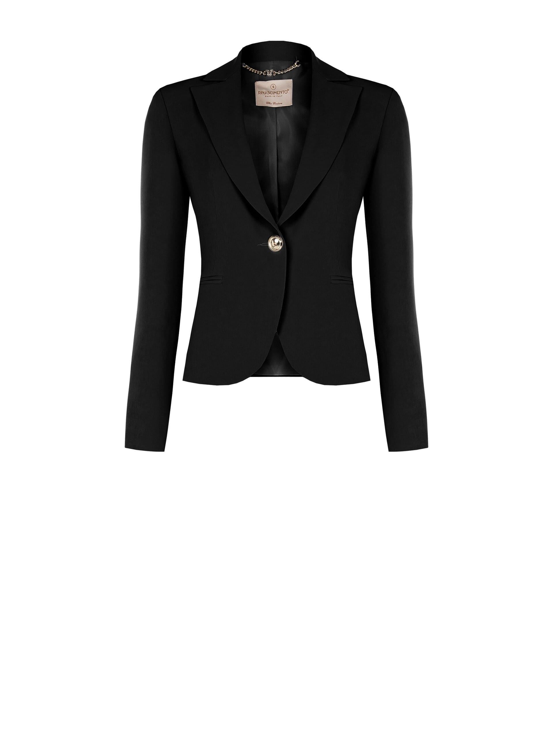 ジャケット・アウター made in ITALY RINASCIMENTO jkt ex WOOL GABARDINE LEFT FACING JACKET(XS Black): Vintage 1.2