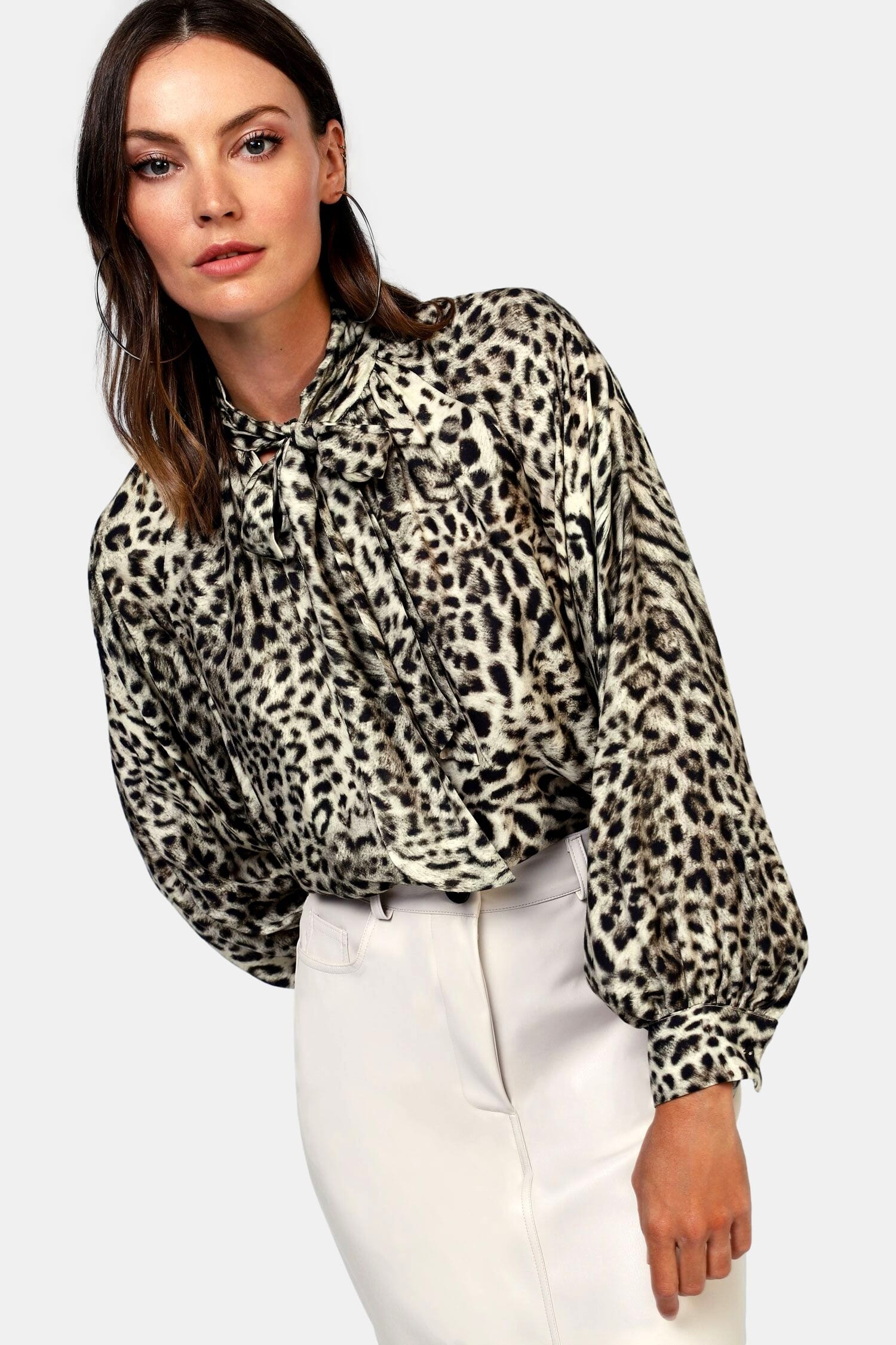 Camicia Con Stampa Animalier E Fiocco Dixie Vestiti Firmati Life