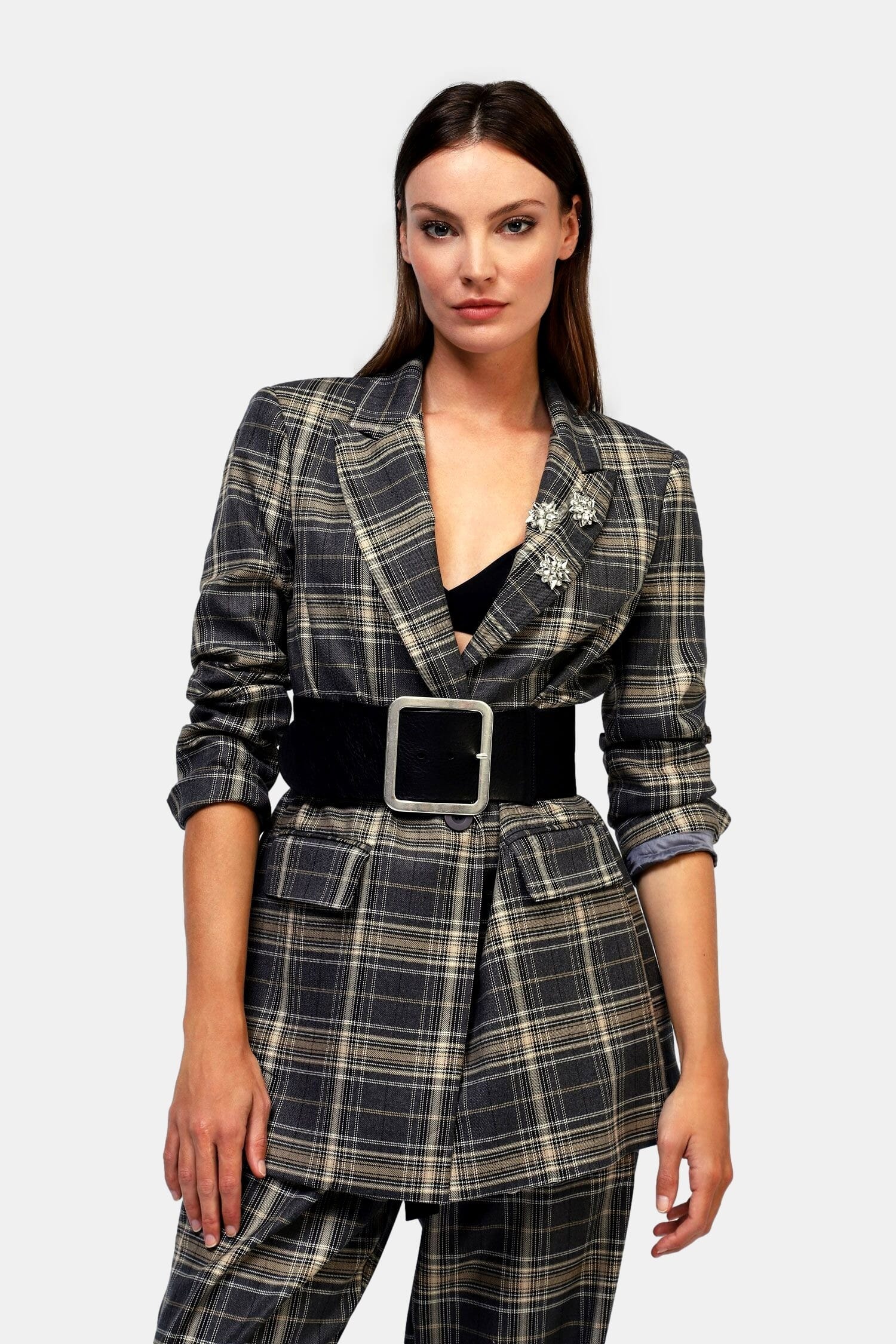 Dixie Check Pattern Jacket Vestiti Firmati Life Smiles