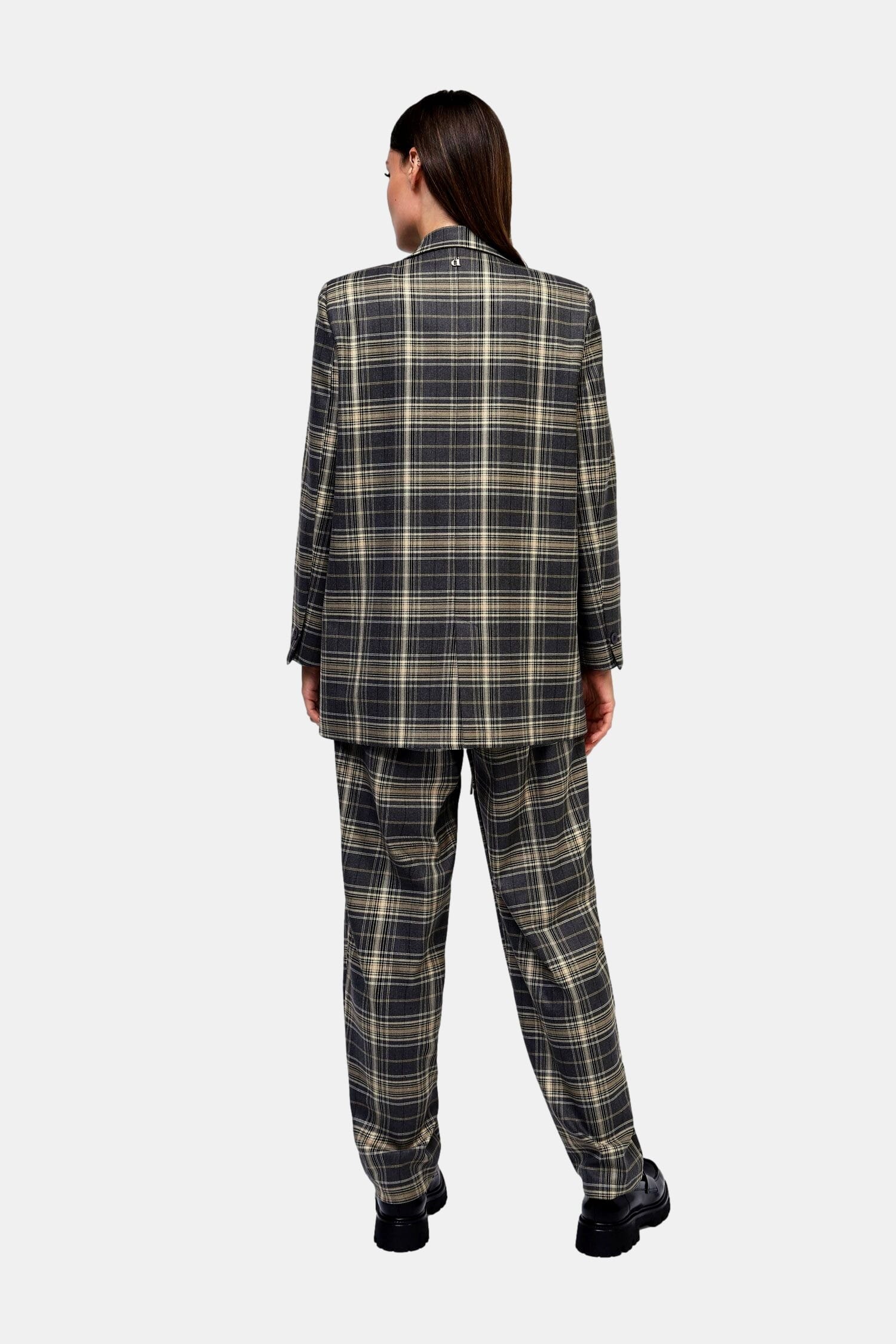 Pantalone Con Fantasia A Quadri Dixie