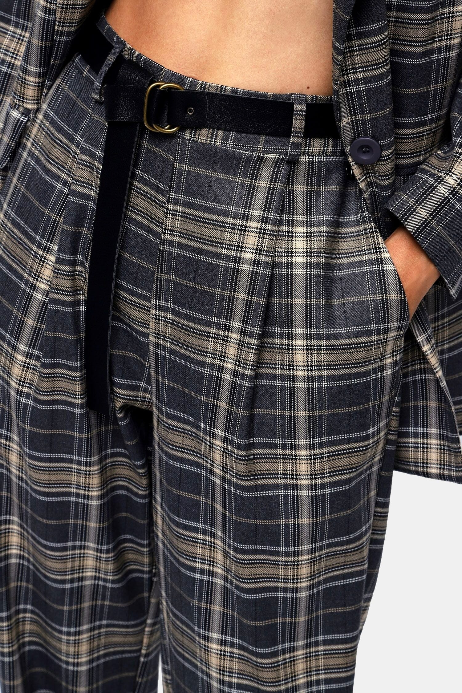 Pantalone Con Fantasia A Quadri Dixie